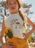 T-shirt écru à motif éléphant FLITIETTE / 23E2PFP1TMC001