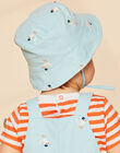 Bob bleu ciel en twill à imprimé oiseau FAYKAR / 23E4BGR1CHA020