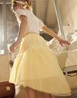 Jupe jaune asymétrique en tulle paillettée FYMETTE / 23E2PFG1JUPB104