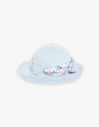 Chapeau bleu ciel en papier enfant fille CHYPAETTEX / 22E4PFW1CHA020