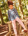 Blouse vert pin fleurie DUIBLETTE / 22H2PFZ1CHEG633