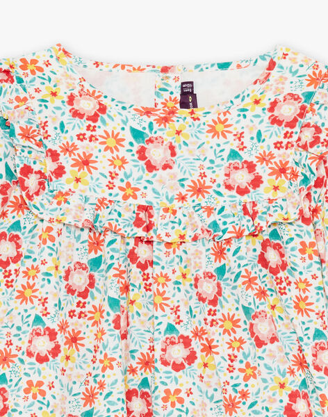 Blouse écrue à fleurs FEBLOZETTE / 23E2PFB1CHE001