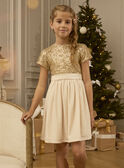 Robe à sequins dorés LEINETTE / 24H2PFT2ROB005