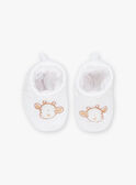Chaussons de naissance écrus Girafe FORENT / 23E0AM61CHP000