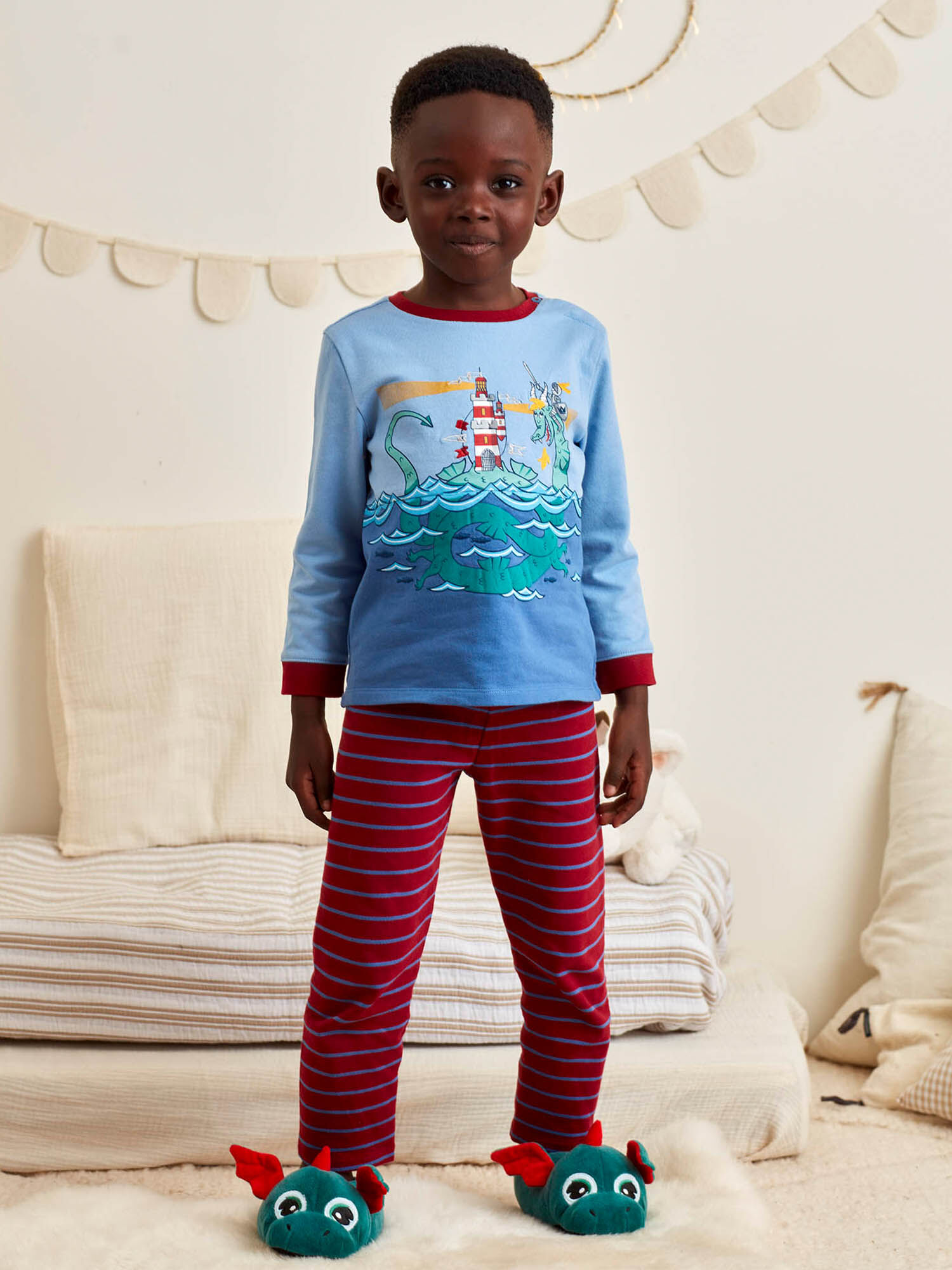 Ensemble pyjama motif dragon enfant garcon Garcon Sergent Major
