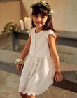 Robe écrue à broderies fantaisie FREBROETTE / 23E2PFI3ROB005