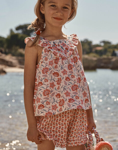 Blouse nude à imprimé fleuri FLUBOBETTE / 23E2PFQ1CHED319