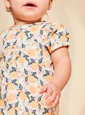 Blouse vanille en satin à fruits FAPENNY / 23E1BFO1CHE114