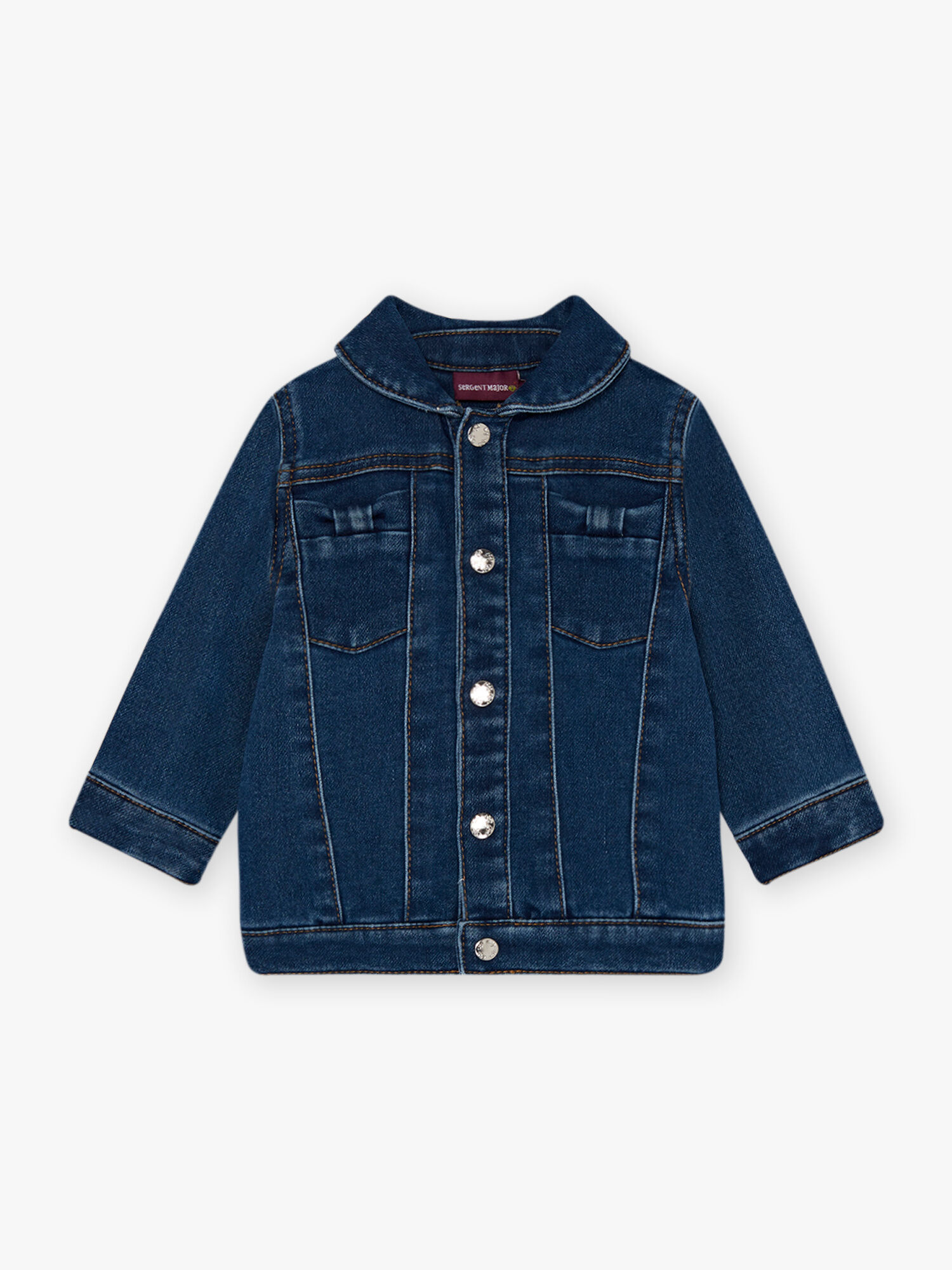 Veste en jean a details noues bebe fille Fille Sergent Major
