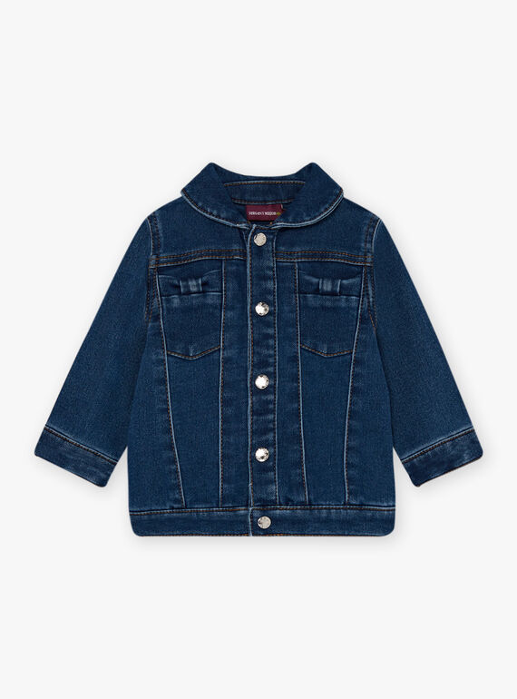 Veste en jean à détails noués bébé fille CIMELISSA / 22E1BFG1VESP269