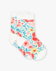 Chaussettes écrues à fleurs FECHOETTE / 23E4PFB1SOQ001