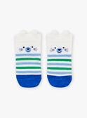 Chaussettes blanches à imprimé à rayures LABERNIE / 24H4BGI1SOB000
