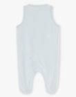 Ensemble grenouillère bleu ciel et gilet écru FORLAN / 23E0NG62ENS614