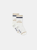 Lot de 3 paires de chaussettes à rayures ou uni Garçon NEFOOTAGE / 25H4PGK1SOQA014
