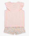 Pyjama rose à motif et imprimé fleurs FLOZETTE / 23E5PF31PYJD329