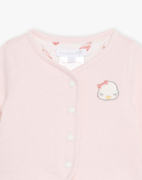 Veste réversible rose bébé fille DOLLY / 22H0CFH1VES307