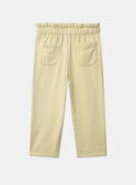 Pantalon jaune brodé MLAPANETTE / 25E2PFK1PANB104