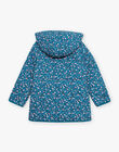 Veste matelassée à capuche bleu canard DRAMIETTE / 22H2PFG1VES714