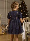 Robe marine en tulle  LEIROBETTE / 24H2PFT1ROBC243