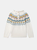 Pull  en jacquard écru LYPULETTE / 24H2PFO1PUL632