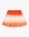 Jupe courte orange foncé tie ans dye FLYJUPETTE / 23E2PFR1JUP407