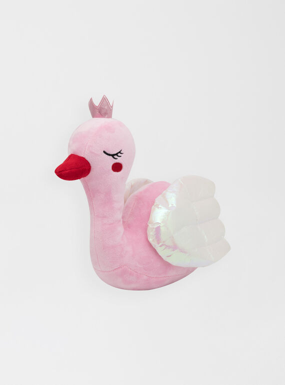 Cygne rose et ailes irisées swan / 20J7GF34PE2030