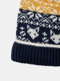 Bonnet jacquard tricolore LISTANAGE / 24H4PG72BONB106