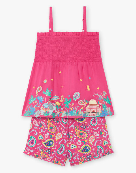 Pyjama Short Fushia Petite Fille Enfant Sergentmajor Pyjama Short Fushia Petite Fille Enfant Sergentmajor