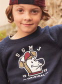 Pull Bleu marine LUMIAGE / 24H3PGM1PUL070