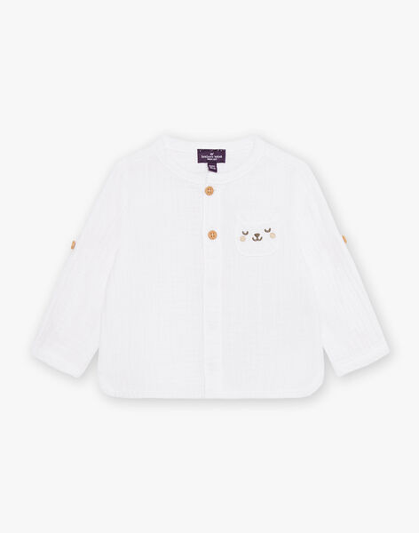 Chemise écru en gaze de coton FAGEORGE / 23E1BGD1CHM001