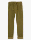 Pantalon confortable en milano kaki DAFENDAGE / 22H3PGD1CFP633