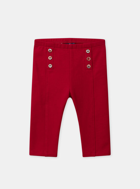 Legging rouge Bébé Fille NAGWEN / 25H1BFM1LG050