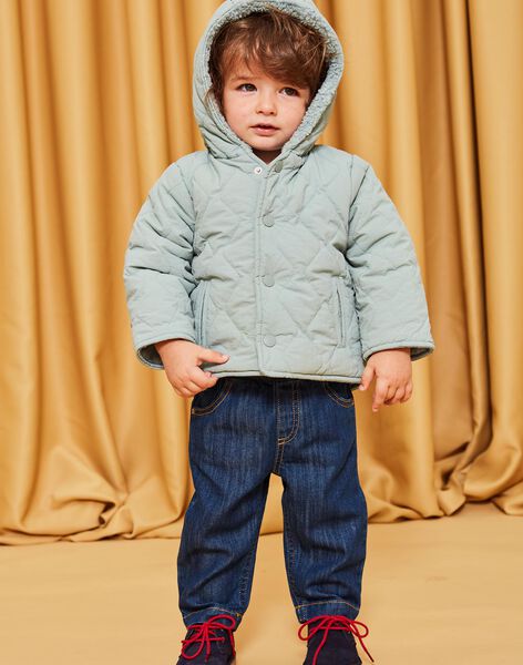 Manteau à capuche Vert-Gris DIOCTAVE / 22H1BGM1VES631