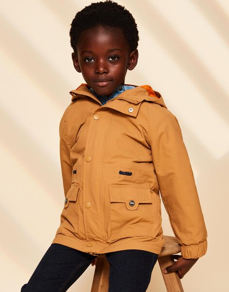 Parka camel 3 en 1 à capuche FRAVAGE / 23E3PG52PARA014