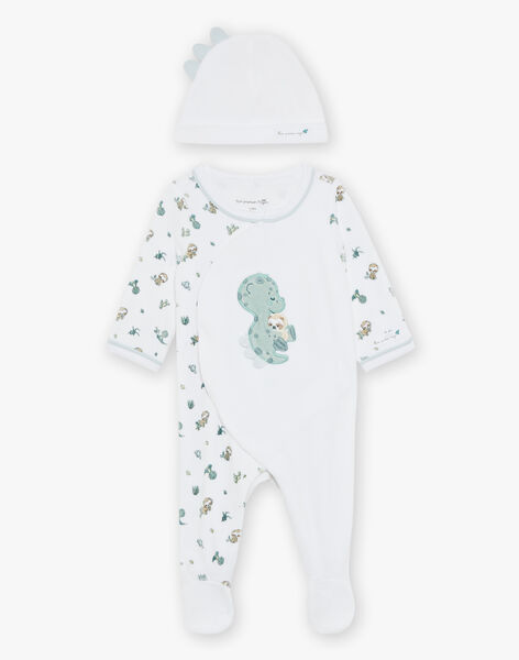 Pyjama et bonnet en velours écru FOUAD_B / 23E0NG71GRE000