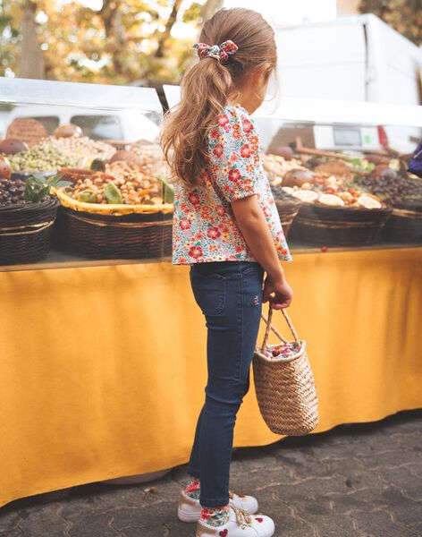 Blouse écrue à fleurs FEBLOZETTE / 23E2PFB1CHE001