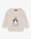 Pull en tricot fantaisie chiné DALUGO / 22H1BGR1PULA011