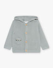 Gilet epais en mailles vert d'eau DADEAN / 22H1BGD2GIL631
