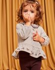 Ensemble blouse et legging bébé fille en molleton DAKORALIE / 22H1BFR1ENS006