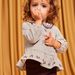 Ensemble blouse et legging bébé fille en molleton
