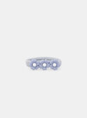 Elastiques noeuds denim et fleurs MOLUCETTE / 25E4PFM1ELAC214