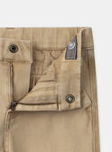 Pantalon cargo marron à poche brodée "Club" Garçon NEMASTAGE / 25H3PGK1PANA012