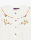 Chemise en double gaze de coton écru DACELIA / 22H1BFD1CHE001