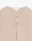 Gilet en tricot beige bébé garçon DOGAN / 22H0CG11GIL007