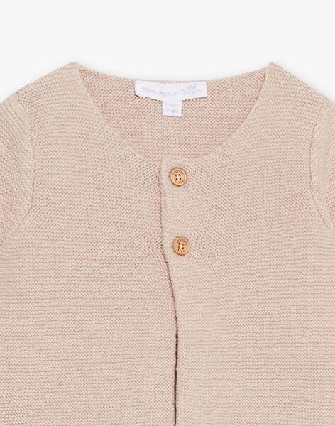 Gilet en tricot beige bébé garçon DOGAN / 22H0CG11GIL007