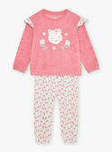 Ensemble pyjama rose en molleton graté  KUILICETTE / 24E5PF53PYJD302