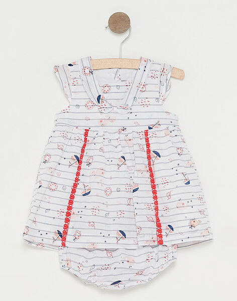 Robe Ecru A Rayures Bebe Fille Robe Bebe Sergentmajor