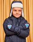 Bonnet en twill à motif animal au ski bleu marine DESURFAGE / 22H4PGN1BON703