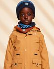 Snood biocolore en tricot avec dinosaure et rayures FRARIAGE / 23E4PG52SNO713