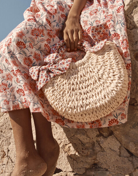 Sac besace écru en paille FLUBAGETTE / 23E4PFQ1BES002
